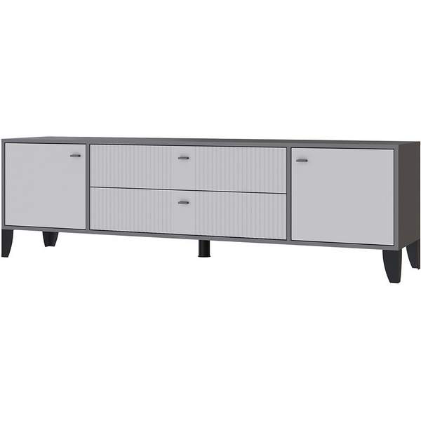 

Тумба под телевизор ТЭКС Парус-10, Графит, Светло-серый, Парус 00-00185578