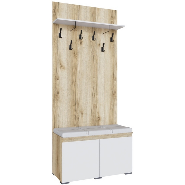 

Тумба ТЭКС с вешалкой Плейона, Дуб Делано, Белый, Темное дерево;белый, Плейона 00-00220886