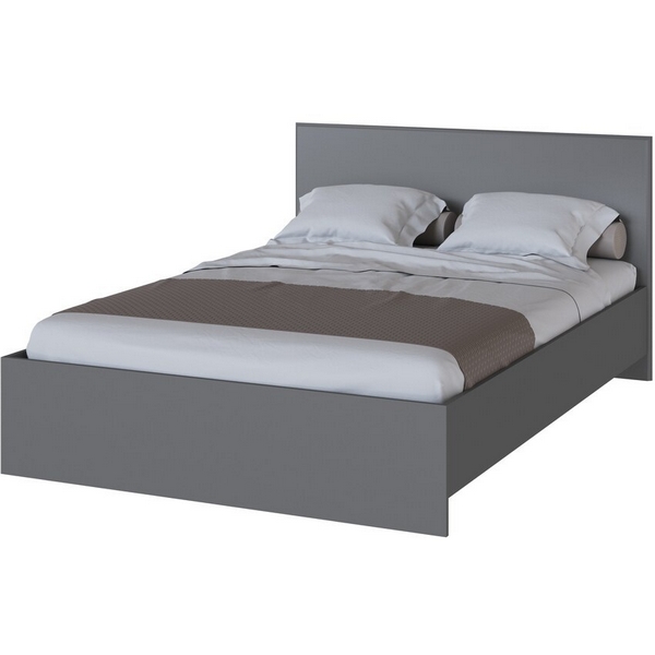 

Кровать ТЭКС 140x200 с настилом из ДСП Плейона, Графит серый, Плейона 00-00220922