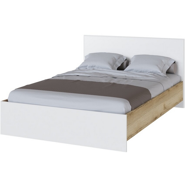

Кровать ТЭКС 140x200 с настилом из ДСП Плейона, Дуб Делано, Белый, Темное дерево;белый, Плейона 00-00220923