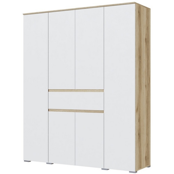 

Шкаф ТЭКС четырехстворчатый Плейона, Дуб Делано, Белый, Темное дерево;белый, Плейона 00-00220935