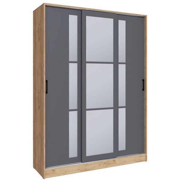 

Шкаф ТЭКС-купе Стиль-2 160, Дуб Крафт Золотой, Графит серый, Темно-серый, Стиль 00-00220964