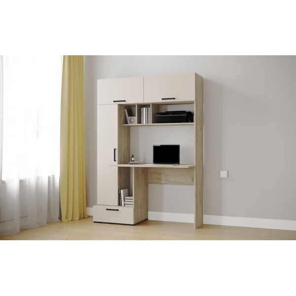 

Компьютерный стол ТЭКС Квартет-11, Дуб крафт серый, кашемир, Бежевый, Квартет 00-00231886