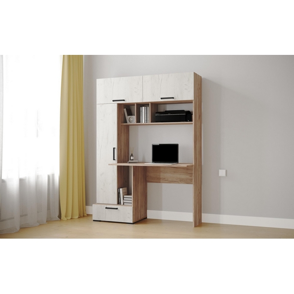 

Компьютерный стол ТЭКС Квартет-11, Дуб крафт табачный, дуб крафт белый, Квартет 00-00231890