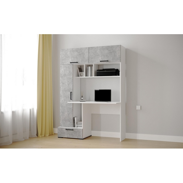 

Компьютерный стол ТЭКС Квартет-11, Белый, ателье светлое, Квартет 00-00231902