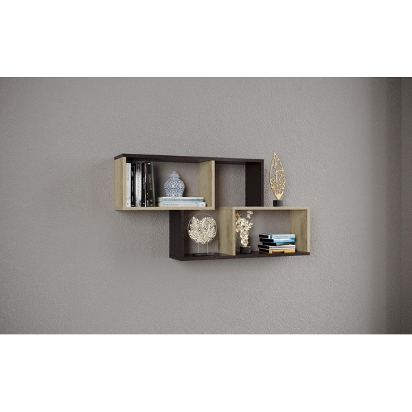 Изображение товара Навесная полка ТЭКС ПН-3 Венге и дуб делано для гостиной