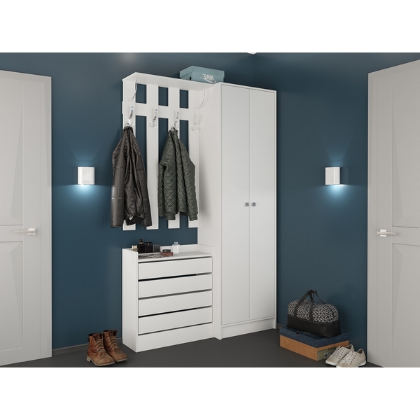 

Прихожая Ямайка. Комплект 2 ТЭКС, белый Н001386, Ямайка Н001386