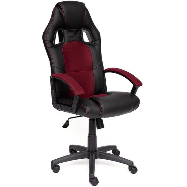 

Кресло черный/бордо (кож/зам/ткань) Tetchair 9447 10373, 9447 10373
