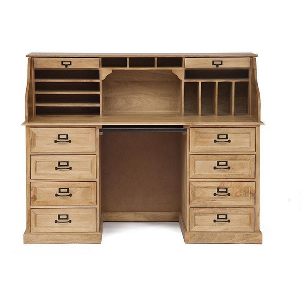 

Стол с ящиком и полкой бюро (натуральный, дерево манго) Tetchair 9916 10835 (прямоугольная столешница), 9916 10835
