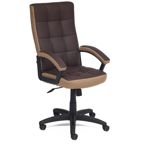 

Кресло коричневый/бронзовый (кож/зам/ткань) Tetchair 9937 11074, 9937 11074
