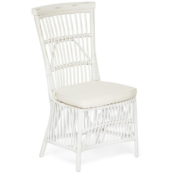 

Стул с подушкой белый+натуральный дистресс (натуральный ротанг) Tetchair 10502 11293, 10502 11293