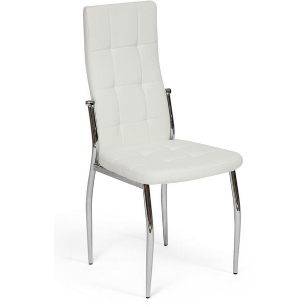 

Стул ( mod.35 ) хром/белый (металл/экокожа) Tetchair 10625 11415, 10625 11415