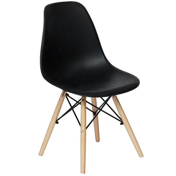 

Стул (EAMES) (mod. 001) черный/black (дерево береза/металл/сиденье пластик) Tetchair 9801 11465, 9801 11465