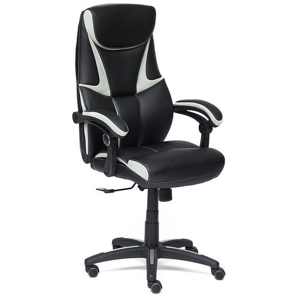 

Кресло черный/св.серый (кож/зам/ткань) Tetchair 10942 11672, 10942 11672