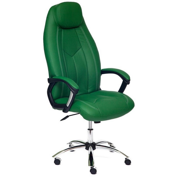 

Кресло (хром) зеленый/зеленый перфорированный (кож/зам) Tetchair 7990 11680, 7990 11680