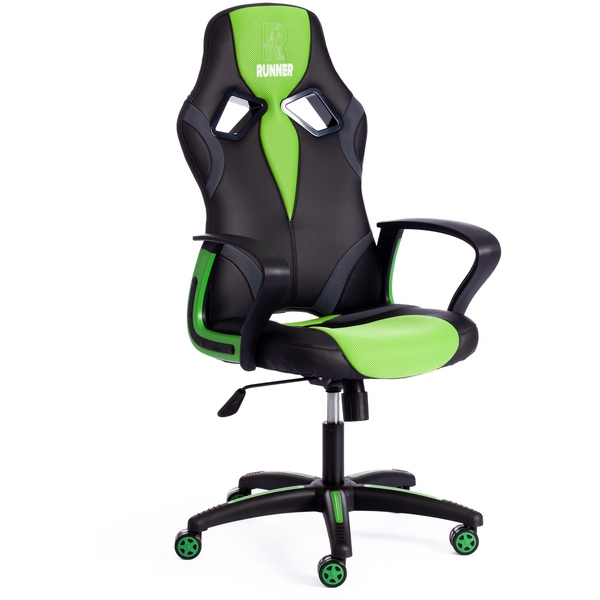

Кресло RUNNER Tetchair (Черный,Зеленый)., RUNNER 11736