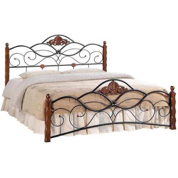 

Кровать CANZONA красный дуб/черный (дерево гевея/металл) Tetchair 7992 11960, 7992 11960
