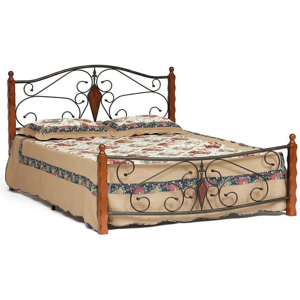 

Кровать VIKING (mod. 9227) красный дуб/черный (дерево гевея/металл) Tetchair, 110590 12091