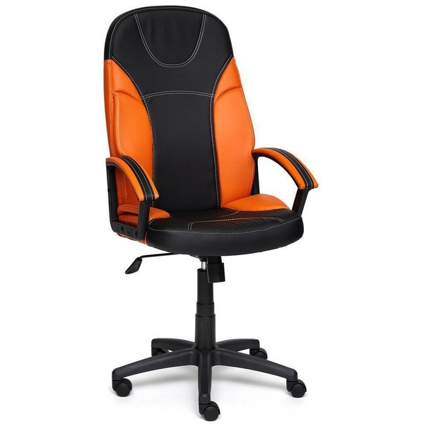 

Кресло черный/оранжевый (кож/зам) Tetchair 2482 12218, 2482 12218