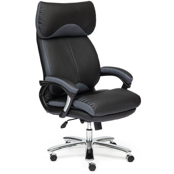 

Кресло черный/серый (кож/зам/ткань) Tetchair 3202 12393, 3202 12393