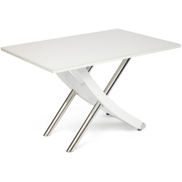 

Стол (mod.EDT-H016) Белый (White) (мдф high gloss, закаленное стекло, металл) Tetchair 111857 13036, 111857 13036
