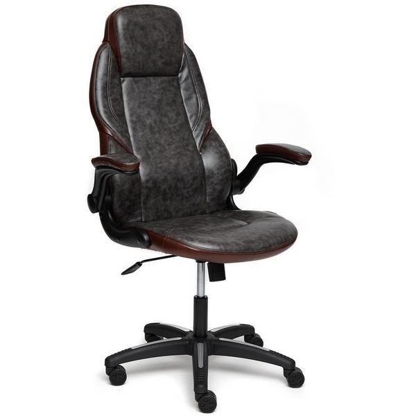 

Кресло серый/коричневый (кож/зам) Tetchair 111657 13084, 111657 13084