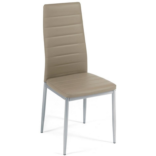 

Стул (mod. 24) пепельно-коричневый/серый (металл/экокожа) Tetchair 112090 13193, 112090 13193