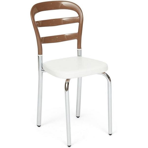 

Обеденный стул Tetchair Izmir (Mod.10) (Металл,Пластик,Экокожа /Белый,Коричневый) 13316, Izmir (Mod.10) 13316