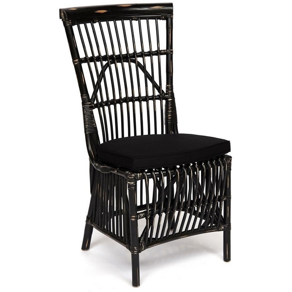 

Стул с подушкой черный+черная подушка (натуральный ротанг) Tetchair 10502 13396, 10502 13396