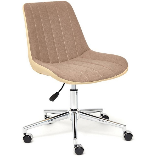 

Кресло коричневый/бежевый (экошерсть/кож/зам) Tetchair 112407 13493, 112407 13493