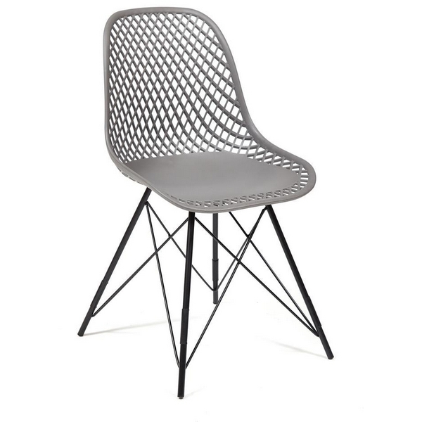 

Стул (mod. 8001) серый/черный (металл/пластик) Tetchair 112721 13614, 112721 13614