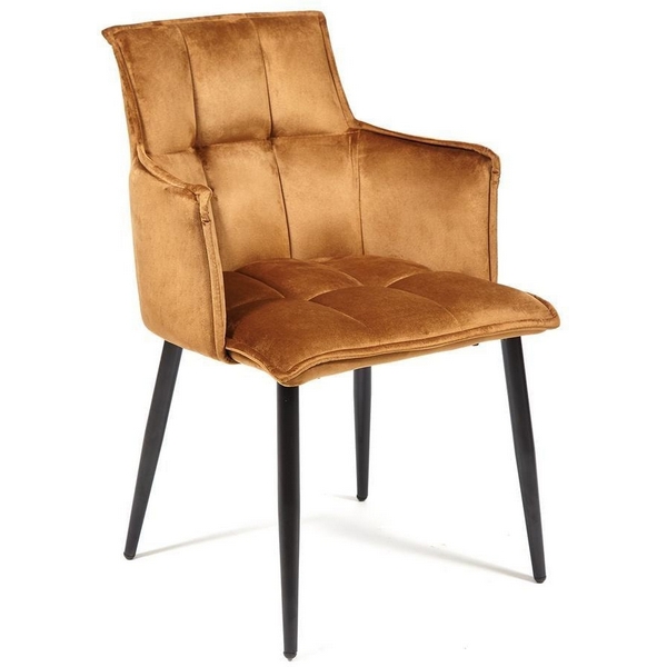 

Кресло SASKIA (mod. 8283) коричневый (G-062-61)/черный (металл/ткань) Tetchair 112737 13634, 112737 13634