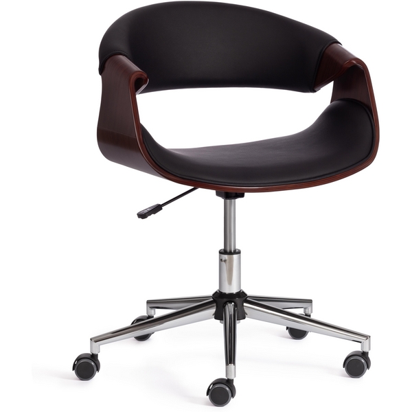 

Кресло орех, кож/зам черный Tetchair 112754 13665, 112754 13665