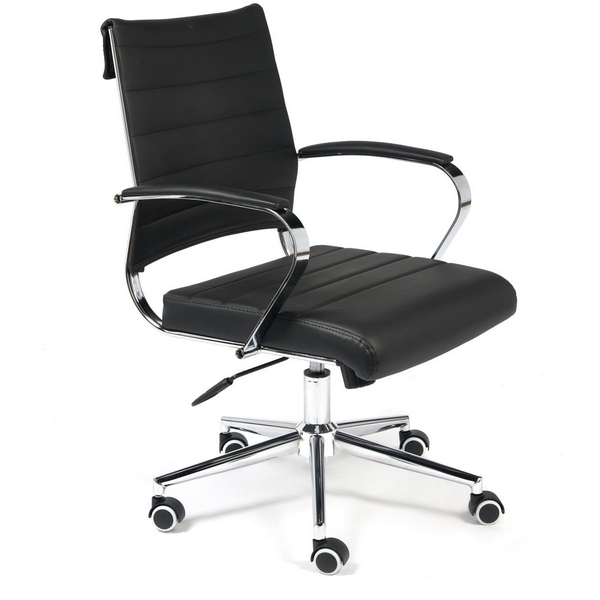 

Кресло CITY-LOW черный (кож/зам) Tetchair 113165 14110, 113165 14110