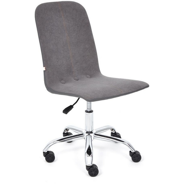 

Кресло серый/металлик (флок/кож/зам) Tetchair 112655 14204, 112655 14204