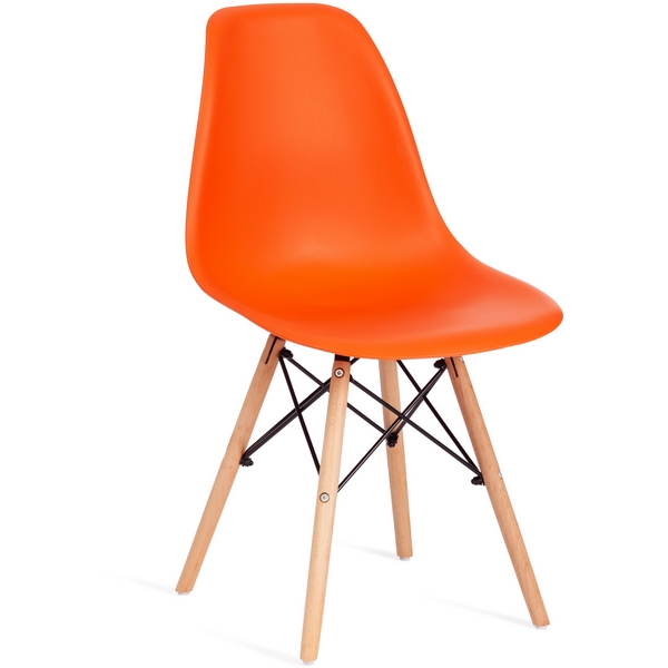 

Стул Сindy Eames/Синди Имс] (мод. 001)/1 шт. в упаковке дерево бук/металл/сиденье пластик, 51х46х82.5см, оранжевый Tetchair 14214, 14214