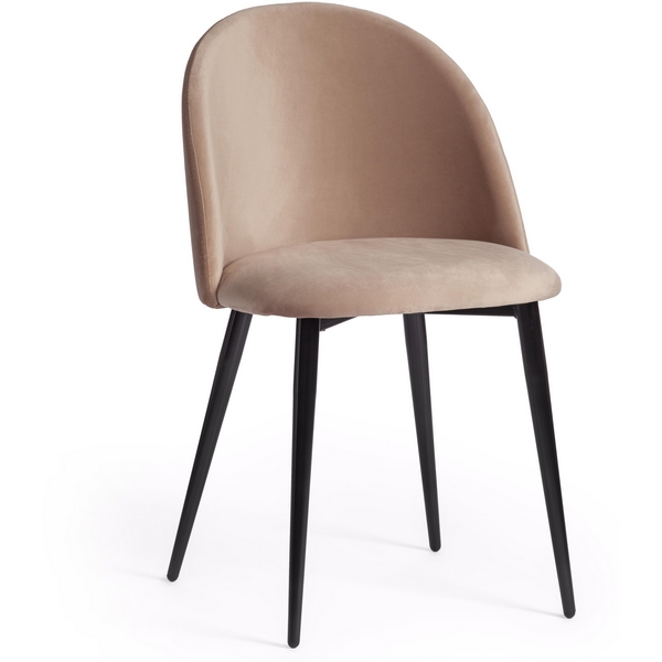 

Стул (mod. 710) barkhat 5/черный (ткань/металл) Tetchair 113349 14332, Бежевый, 113349 14332