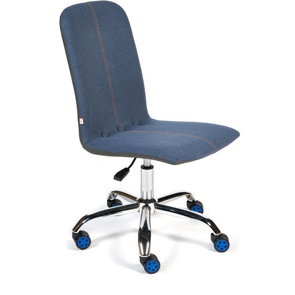 

Кресло синий/металлик (экошерсть/кож/зам) Tetchair 112655 14358, 112655 14358