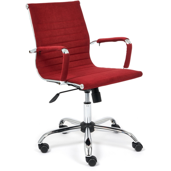 

Кресло URBAN-LOW бордовый (флок) Tetchair 113566 14449, Красный, 113566 14449