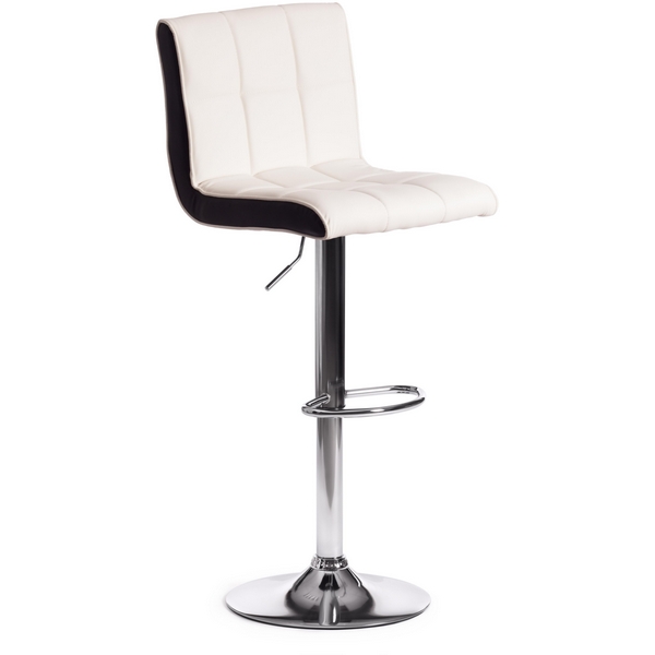 

Стул барный (mod. KY711D) белый/черный/хром (металл/экокожа) Tetchair 113663 15094, 113663 15094