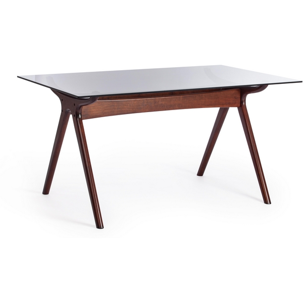 

Стол VIBORG (mod. T-379G) Темный орех (HN GLAZE) (дерево гевея, стекло) Tetchair 113732 15126, 113732 15126