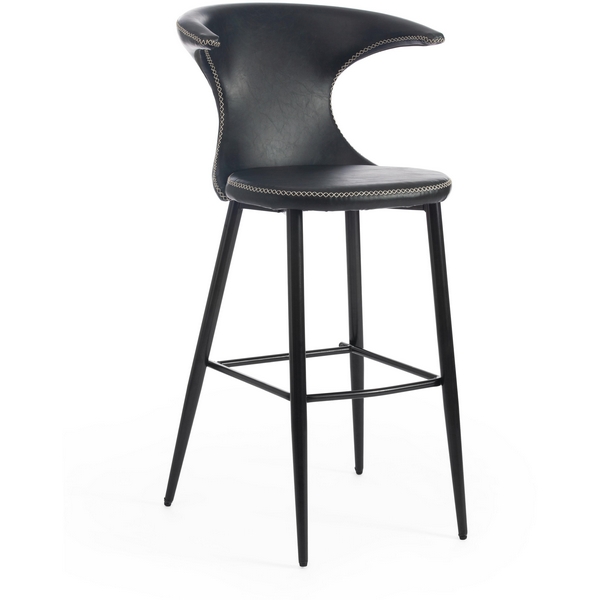 

Стул барный FLAIR (mod. 9018) зеленый 14/черный (экокожа/металл) Tetchair 112709 15177, 112709 15177