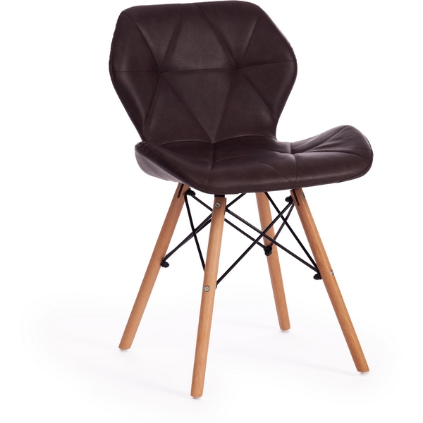

Стул (mod. 74) коричневый (экокожа/дерево береза/металл) Tetchair 111031 15213, 111031 15213