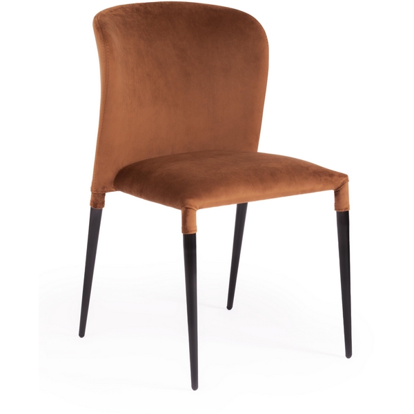 

Стул ALVOR (mod. 715) коричневый barkhat 11/черный (ткань/металл) Tetchair 114053 15461, Серый, 114053 15461