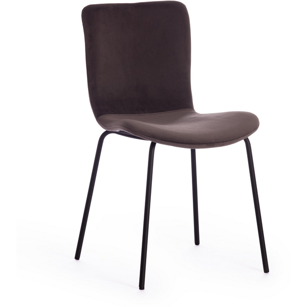 

Стул (mod. 0137017-NI) металл/вельвет, 45х52,5х78 см, S108 (84 Brown)/черный Tetchair Gillian 15509, Gillian 15509