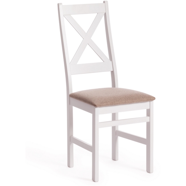 

Стул CROSSMAN white, ткань бежевая (Ford William 7) (Многослойная фанера) (Tetchair), 113594 15561