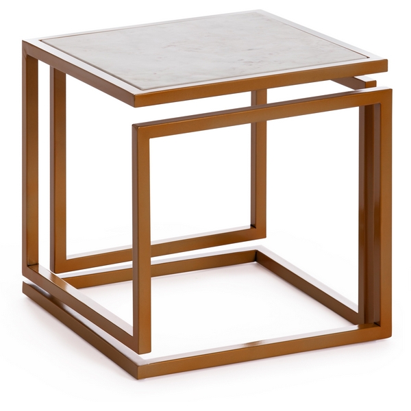 

Столик кофейный Secret De Maison QUATTRO ( mod. 14153 ) Tetchair (Золотой,Белый мрамор)., Quattro 15863