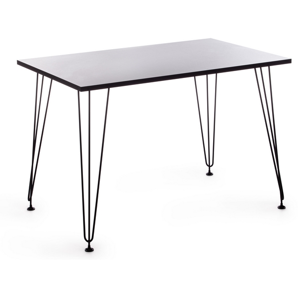 

Стол ЛДСП/металл, 110х70х75 см, черный топ/черные ножки Tetchair Star 19239, Star 19239