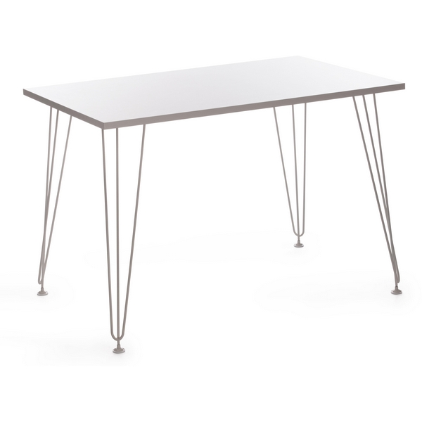 

Стол ЛДСП/металл, 110х70х75 см, белый топ/белые ножки Tetchair Star 19240, Star 19240