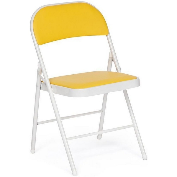 

Обеденный стул Tetchair FOLDER (Металл,Экокожа/Желтый) 19659, FOLDER 19659